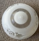 Vintage Art Deco Frosted   Clear Glass Ceiling Light Fixture 10    Sunflower 
