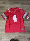New Jeremiah Smith Ohio State National Championship Jersey W gold Swoosh 