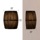 2 Packs Wall Lamp Wood Wine Barrel Wall Lights Fixtures Sconce Up Down Lighting