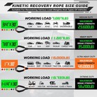 Autmatch 7 8    1  20-30 Ft Kinetic Recovery Tow Rope 35000lb-48000lb Heavy Duty