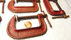 Vintage Lot Of 7 Cincinnati Tool Co  2 In  C-clamps Usa No  549