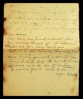 1910 Handwritten Invitation   Poetry Letter Antique 011425wt-a