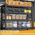 4000lb Garage Shelving Heavy Duty  4 Tier Metal Shelves  24 d X 71 w X 71  h