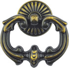 Pack Of Dia 2 5  Large Drop Cabinet Pulls Door Handles Ring 4 Antique Brass