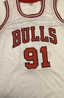 Dennis Rodman Chicago Bulls Autographed Jersey  91 Jsa Certified Auto Adult Xl 
