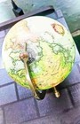 Terrestrial World Globe Antique Brass 12  Map Nautical Desktop Decor