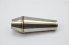 1320 Performance 2 5  Inlet 2 5  Out Megaphone Stainless Reverse Cone Collector