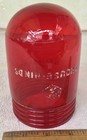 Vintage  crouse      hinds Red Glass Explosion-proof Industrial Fixture Light Globe 
