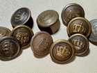          Wwi German M1910 Prussian Crown Uniform Buttons Lot     Original Set