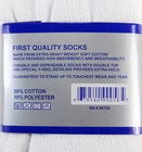 New 6 Pairs Mens White Sports Athletic Crew Socks Cotton Solid Usa Size 9-11-13