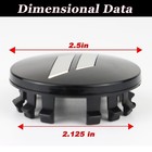 4pcs 63mm 2 5 Inches Slash Wheel Center Cap Covers Fit For Dodge Charger Dura   