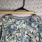 Westbound Shirt Women Xl Multicolor Blue Crew Neck Long Sleeve Cotton Blouse