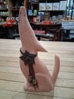 Howling Coyote Figurine Pink Southwest Desert Decor