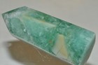 61mm  new Arrival top Quality  mint Green Phantom Fluorite Point Obelisk O1299