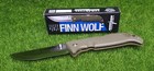 Cold Steel Finn Wolf  Drop Point Plain Edge 3 5  Folding Blade  Od Green - 20npf