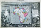 1861 Levasseur Antique Map Africa Algeria Egypt Nubia Guinea Capetown South