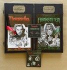 Legendary Kickstarter Dracula Lugosi Karloff Graphic Novel Casket Case   3  Pins