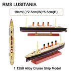 1 1250 Alloy Diecast Cruise Ship Model Rms Lusitania Ocean Liner Collection Gift