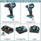 Makita Xt269m 18v Lxt Combo Hammer Drill  Impact Driver  Two 4ah Batteries  Bag