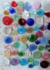 Antique Czech Glass Buttons - Vintage - Art-deco - 1920  s-1930  s  80pcs  - H298