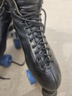 Vintage Riedell 220   Black Leather Roller Skates Men s 11