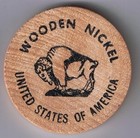 North Las Vegas Nevada Silver Anniversary Wooden Nickel