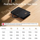 Bellahold Adjustable Bible Cover With 75 Tabs - Case Black 