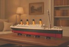 9090pcs Luxury Quality Compatible 10294 Titanic Large Cruise Steamship With Box