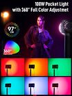 Colbor W100r Rgb 100w Cob Continuous Output Lighting 2700-6500k Led Studio Light