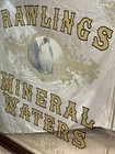Large Vintage 4   4    Square Rawlings Mineral Waters Advertising Mirror The Queen