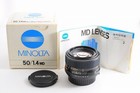 Minolta New Md 50mm F1 4 Mf Standard Lens Rare In Box Top Mint From Japan