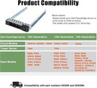 Pack-4 2 5  Hard Drive Caddy For Dell R440 R640 R740 R940 Dxd9h 14th Gen