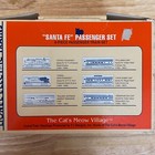 Nos -1995 Lionel The Cat s Meow Village 6pc  santa Fe  Passenger Train 6 Piece
