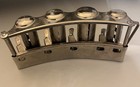 Vintage Coin Change Dispenser 4 Slot Barrel Clip On Belt Metal