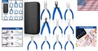 High-quality Jewelry Pliers Set With Comfortable Rubber Grip - 10 Tools Included