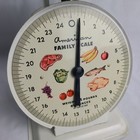 Vintage American Family Scale 1960 s - White Metal 25lb Food Mcm Kitchen Tool