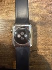 Apple Watch Series 3 42mm Stainless Steel Case  gps cellular  Black Sport Band
