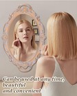 Vintage Gold Mirror Tray Vanity Tray For Dresser Perfume Storage Decorative M   