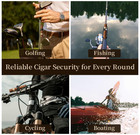 Premium Magnetic Cigar Holder For Golf Cart Small  Black  Usa