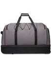 30 In Rolling Drop-bottom Duffel Bag Travel Luggage Suitcase With Wheels Black