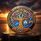     3 Year Sobriety Coin Aa Chip Medallion Alcoholics Anonymous Three Years Sober