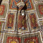 Vintage 70s Dunhill San Francisco Blazer Men   s 38 Carpet Print Bespoke Rare