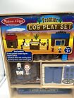 Melissa   Doug Frontier Log Play Set 100  Wooden Pieces Brand New