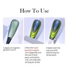 Born Pretty 9d Magnetic Chameleon Cat Eye Gel Nail Polish 6pcs Uv led Set