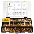 1380pcs Nuts And Bolts Assortment Kit - Heavy Duty Grade 8 8 Metric M4 M5 M6    