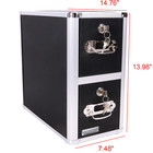 Vaultz Cd File Cabinet  2 Drawer  Black - Vz01094 - New