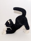 Ty 1994 Black   White Plush Cat Stuffed Animal Approx 12    X 10    Rare Tuxedo Cat