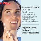 - Organic Cotton Swabs  500 Ct  - Ultra Soft Tips - Strong   Durable - Hypoaller