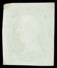  st7225  Confederate States 1863 Scott csa9 Mng 10   Blue Soft Porous Paper