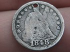 1848 Seated Liberty Half Dime  Large Date  Good vg Details